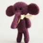 Elephant brooch-purple2