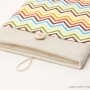 Linen iPad case-Color chevron4