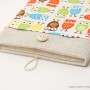 Linen iPad case-Owls4