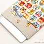 MacBook linen case-Owls