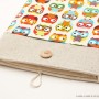 MacBook linen case-Owls