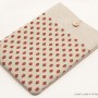 MacBook linen case-Sweet strawberry3
