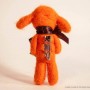 Puppy felt brooch-Orange4