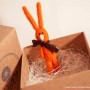 Rabbit brooch-Orange1