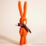 Rabbit brooch-Orange3