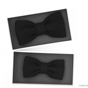Black Bow Tie Set