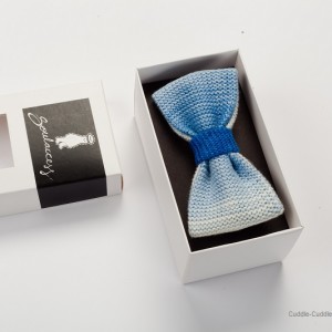 High Quality Bow Tie-Blue&White