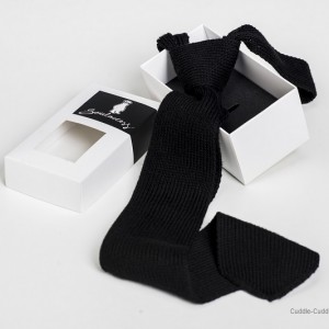 Luxury Knitted Tie-Black
