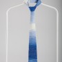 Luxury Knitted Tie-Blue&White