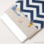 MacBook linen case-Dark blue