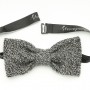 Knitted Bow Tie-Black & White
